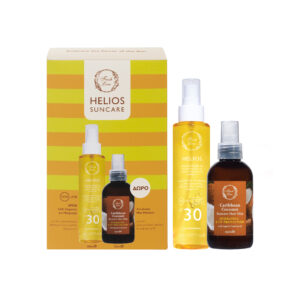 Helios set za njegu od sunca 2 komada – ulje za tamnjenje SPF30 i mist za kosu